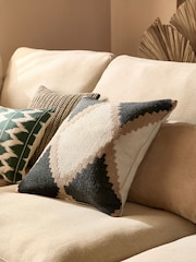Geometric Woven Indoor Outdoor 50 x 30cm Cushion - Изображение 1 из 6