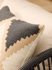 Geometric Woven Indoor Outdoor 50 x 30cm Cushion - Изображение 3 из 6