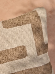 Natural 40 x 59cm Indoor Outdoor Abstract Wiggle Cushion - Image 2 of 5