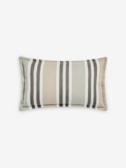 Sage Green 50 x 30cm Indoor Outdoor Stripe Cushion - Image 3 of 5