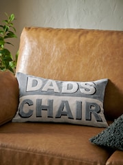 Dad's Chair Velvet Slogan Cushion - Bild 1 von 5