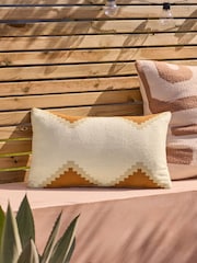 Geometric Woven Indoor Outdoor 50 x 30cm Cushion - Изображение 1 из 6