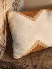 Geometric Woven Indoor Outdoor 50 x 30cm Cushion - Изображение 2 из 6