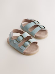 Blue Touch Fastening Corkbed Baby Sandals (0-24mths) - Image 1 of 7
