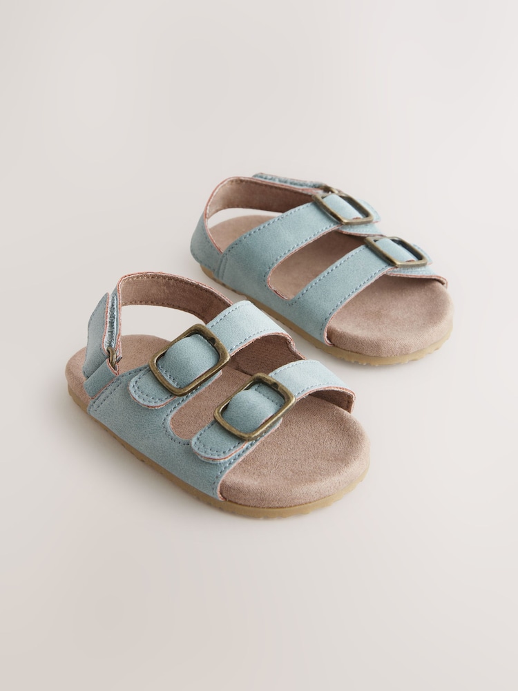 Blue Touch Fastening Corkbed Baby Sandals (0-24mths) - Image 1 of 7