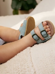 Blue Touch Fastening Corkbed Baby Sandals (0-24mths) - Image 2 of 7
