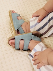 Blue Touch Fastening Corkbed Baby Sandals (0-24mths) - Image 3 of 7