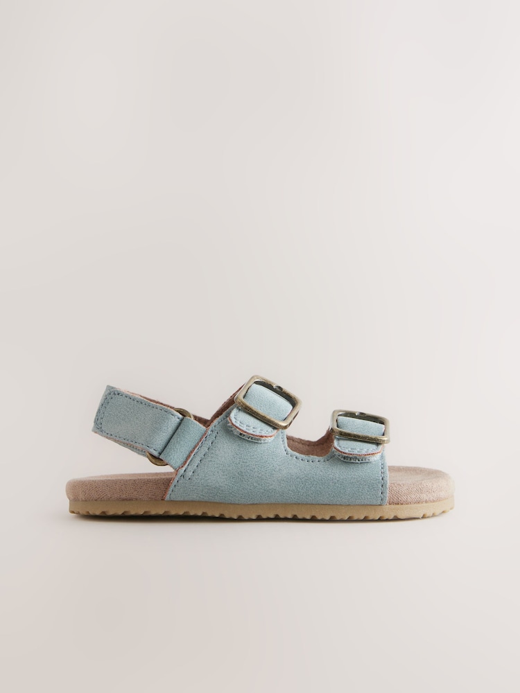 Blue Touch Fastening Corkbed Baby Sandals (0-24mths) - Image 4 of 7