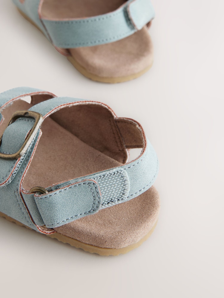 Blue Touch Fastening Corkbed Baby Sandals (0-24mths) - Image 6 of 7