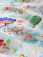 Cath Kidston Sketchbook 100% Cotton Kaftan - Image 4 of 5