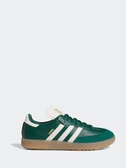 adidas Golf Green/White Samba Spikeless Golf Trainers - Image 1 of 9