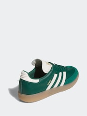 adidas Golf Green/White Samba Spikeless Golf Trainers - Image 4 of 9
