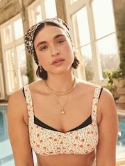 Cath Kidston Ecru Cherry Bikini Top - Image 1 of 8