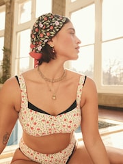 Cath Kidston Ecru Cherry Bikini Top - Image 3 of 8