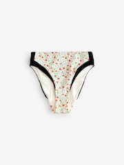 Cath Kidston Ecru Cherry High Leg Bikini Bottoms - Image 1 of 3