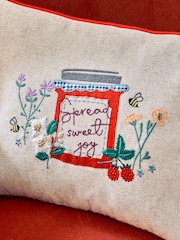 Spread Sweet Joy Jam Pot Slogan Cushion - Image 2 of 6
