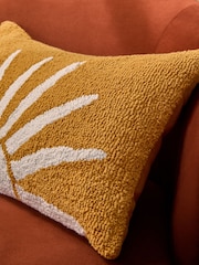 Dark Ochre Tufted Loop Bohemian Sun Cushion - Image 2 of 5