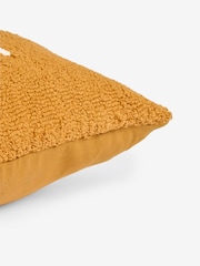 Dark Ochre Tufted Loop Bohemian Sun Cushion - Image 5 of 5