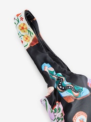 Eleanor Bowmer Scoop Back Tummy Control Black/Purple Swimsuit - Image 7 of 7