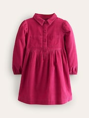 Boden Pink 100% Cotton Aubrey Puff Sleeve Shirt Dress - Image 2 of 4