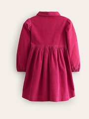 Boden Pink 100% Cotton Aubrey Puff Sleeve Shirt Dress - Image 3 of 4