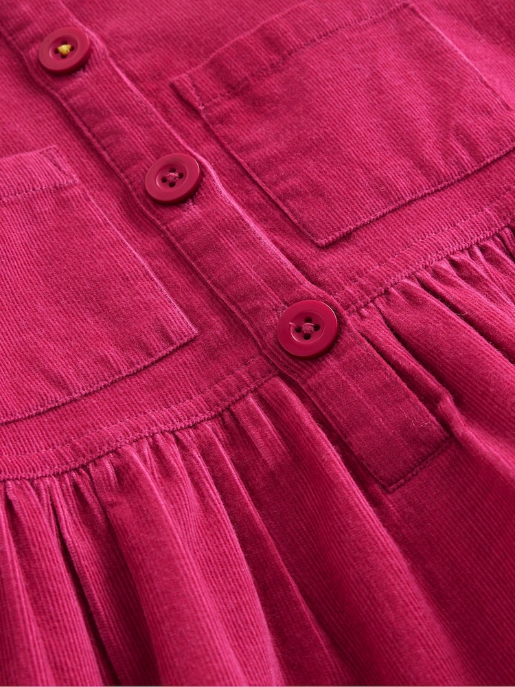 Boden Pink 100% Cotton Aubrey Puff Sleeve Shirt Dress - Image 4 of 4