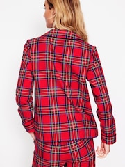 Boden Red All Christmas Nightwear Brushed 100% Cotton Pyjama Shirt - Image 3 of 5