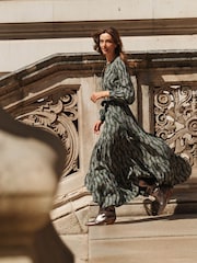 Boden Green Alba Viscose Maxi Dress - Image 1 of 1