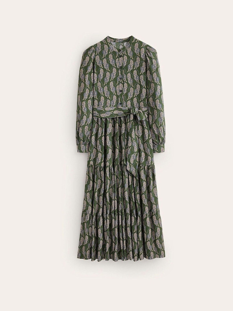 Boden Green Alba Viscose Maxi Dress - Image 4 of 4