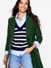 Boden Green Chichester Textured Coat - Image 3 of 7