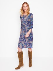 Boden Blue Amelie Long Sleeve Dress - Image 1 of 5