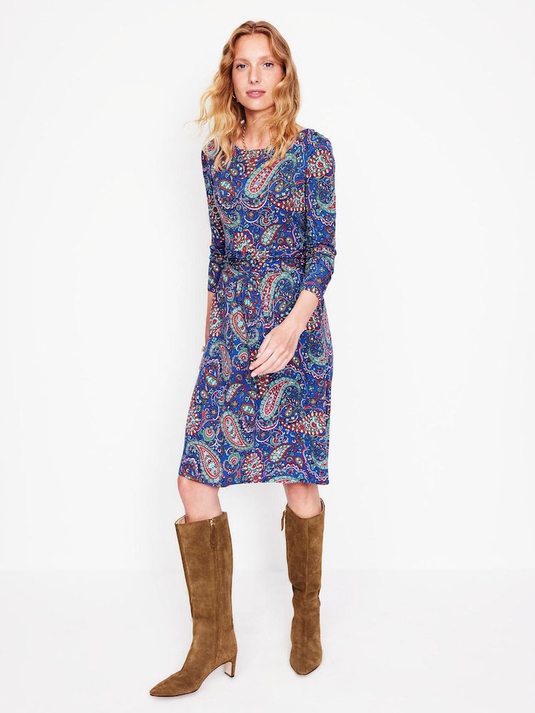 Boden Blue Amelie Long Sleeve Dress - Image 1 of 5