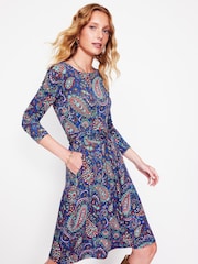 Boden Blue Amelie Long Sleeve Dress - Image 2 of 5