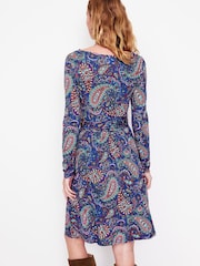 Boden Blue Amelie Long Sleeve Dress - Image 4 of 5