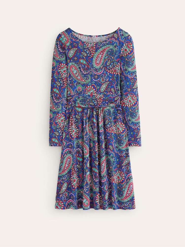 Boden Blue Amelie Long Sleeve Dress - Image 5 of 5