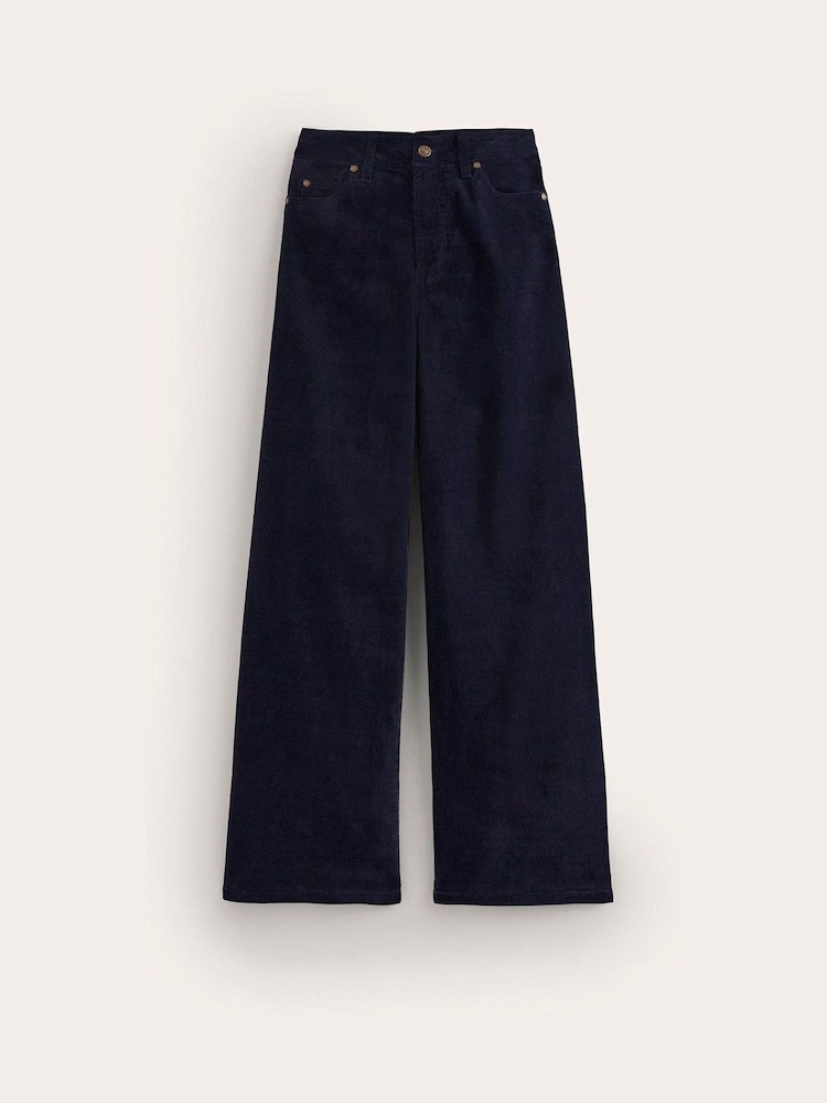 Boden Blue 5 Pocket Corduroy Wide Jeans - Image 6 of 6