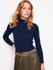 Boden Blue Catriona Roll Neck Jumper - Image 1 of 1