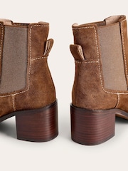 Boden Brown Block Heel Chelsea Boots - Image 4 of 4