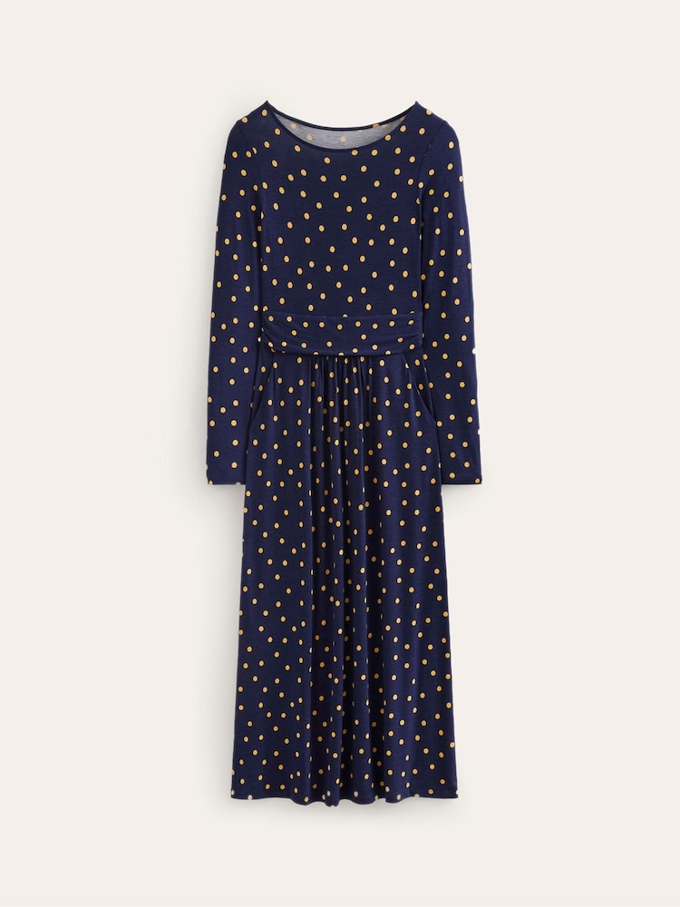 Boden Blue Amelie Long Sleeve Midi Dress - Image 5 of 5