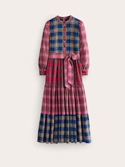 Boden Red Alba Check Maxi Dress - Image 7 of 7