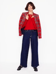 Boden Red Eva Cashmere Crew Neck Jumper - Image 4 of 6