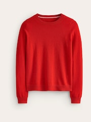 Boden Red Eva Cashmere Crew Neck Jumper - Image 5 of 6