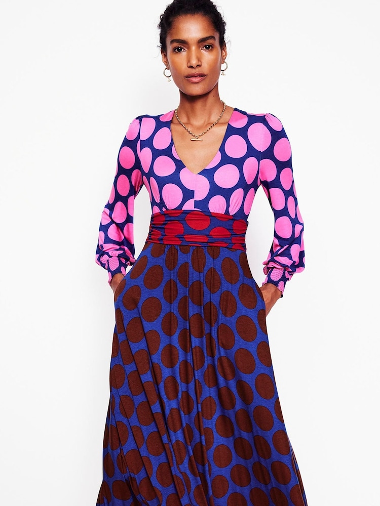 Boden Pink Daphne Jersey Maxi Dress - Image 1 of 5