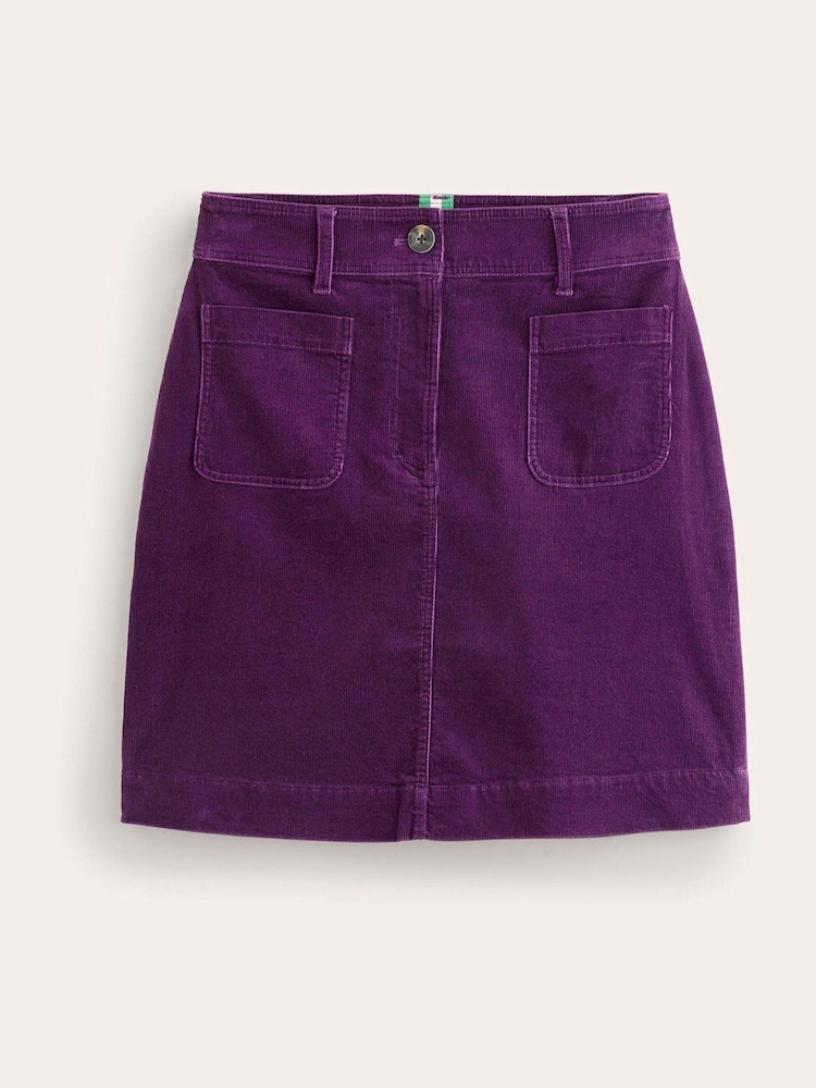 Boden Purple Estella Cord Skirt - Image 5 of 5