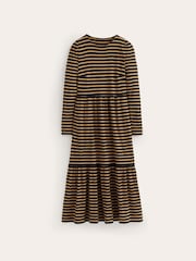 Boden Brown Emma Long Sleeve Jersey Dress - Image 5 of 5