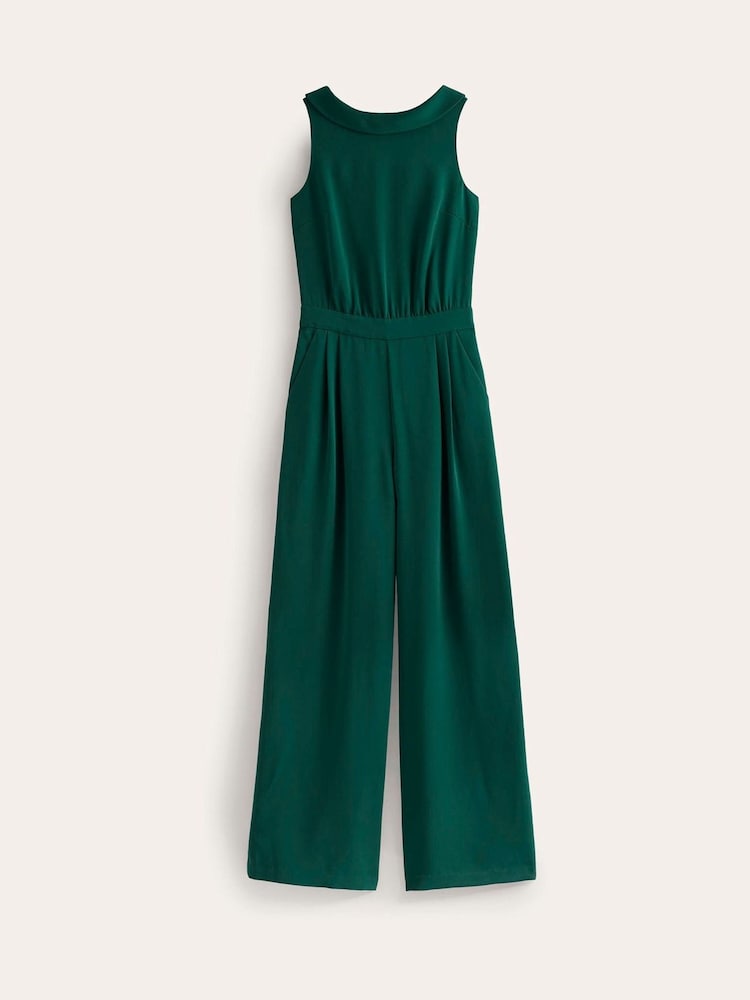 Boden Green Clarissa Jumpsuit - Image 4 of 4 Boden Green Clarissa Jumpsuit - Image 4 of 4