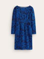 Boden Blue 100% Cotton Florrie Long Sleeve Dress - Image 4 of 5