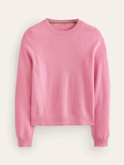 Boden Pink Eva Cashmere Crew Neck Jumper - Image 5 of 6