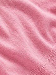 Boden Pink Eva Cashmere Crew Neck Jumper - Image 6 of 6