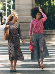 Boden Pink Eva Cashmere Boat Neck Jumper - Image 5 of 6